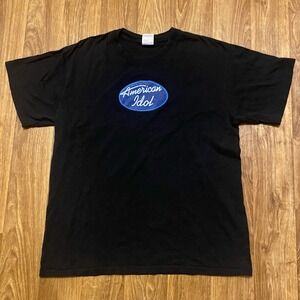 Vintage American Idol Shirt Adult‎ Large Black Pop Tarts Gildan Tag